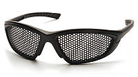 Защитные очки Pyramex Trifecta Perfo (black), сетчатые очки (перфорированые)