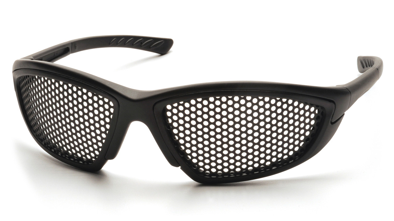 Защитные очки Pyramex Trifecta Perfo (black), сетчатые очки (перфорированые) - фото 1 - id-p2207655584
