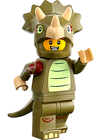 Конструктор LEGO Minifigures Шанувальник у костюмі трицератопса (71045-8)