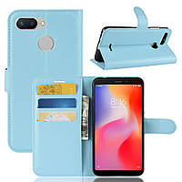 Чехол-книжка Litchie Wallet Xiaomi Redmi 6 Light Blue KS, код: 8248388