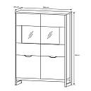 Вітрина низька у вітальню з ЛДСП 4D2W/109 Arden (Garden) Perfect Home, фото 3