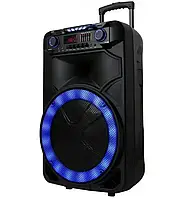 Акустическая система с микрофоном Goldteller GT-6023 USB/SD/FM/Bluetooth Колонка чемодан на аккумуляторе d