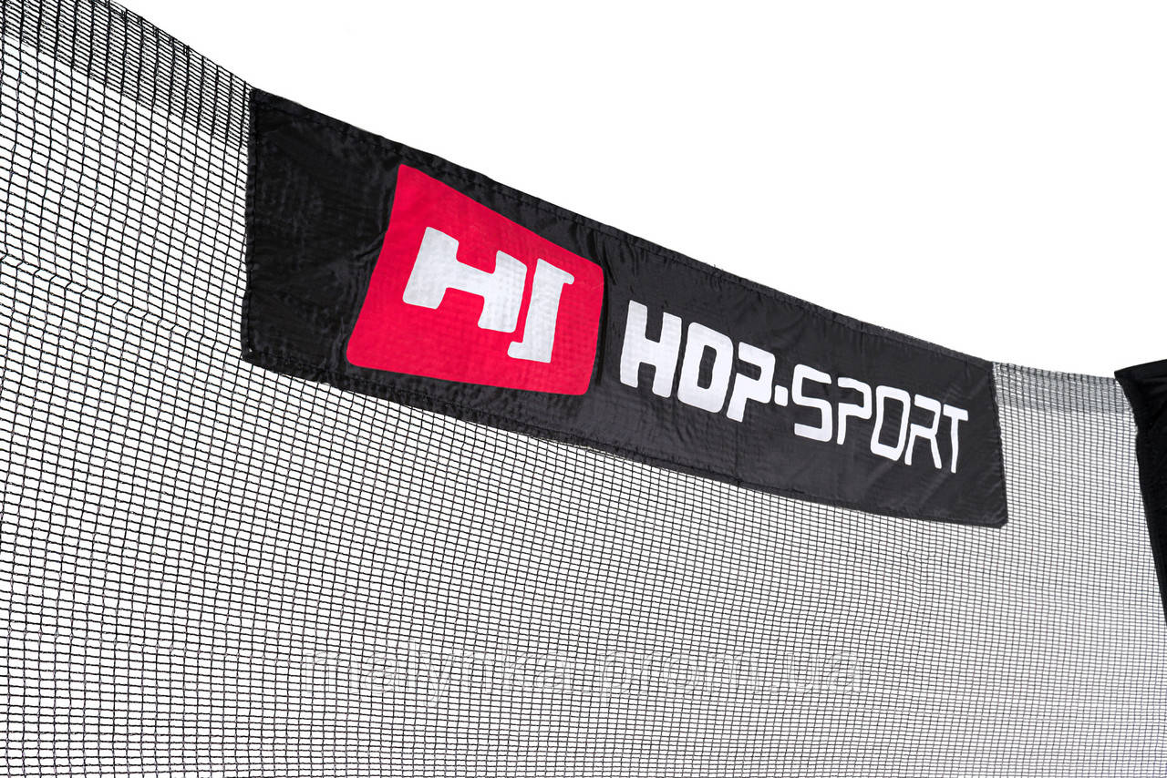 Батут Hop-Sport 12ft (366см) черно-синий с внутренней сеткой g - фото 3 - id-p2207658773