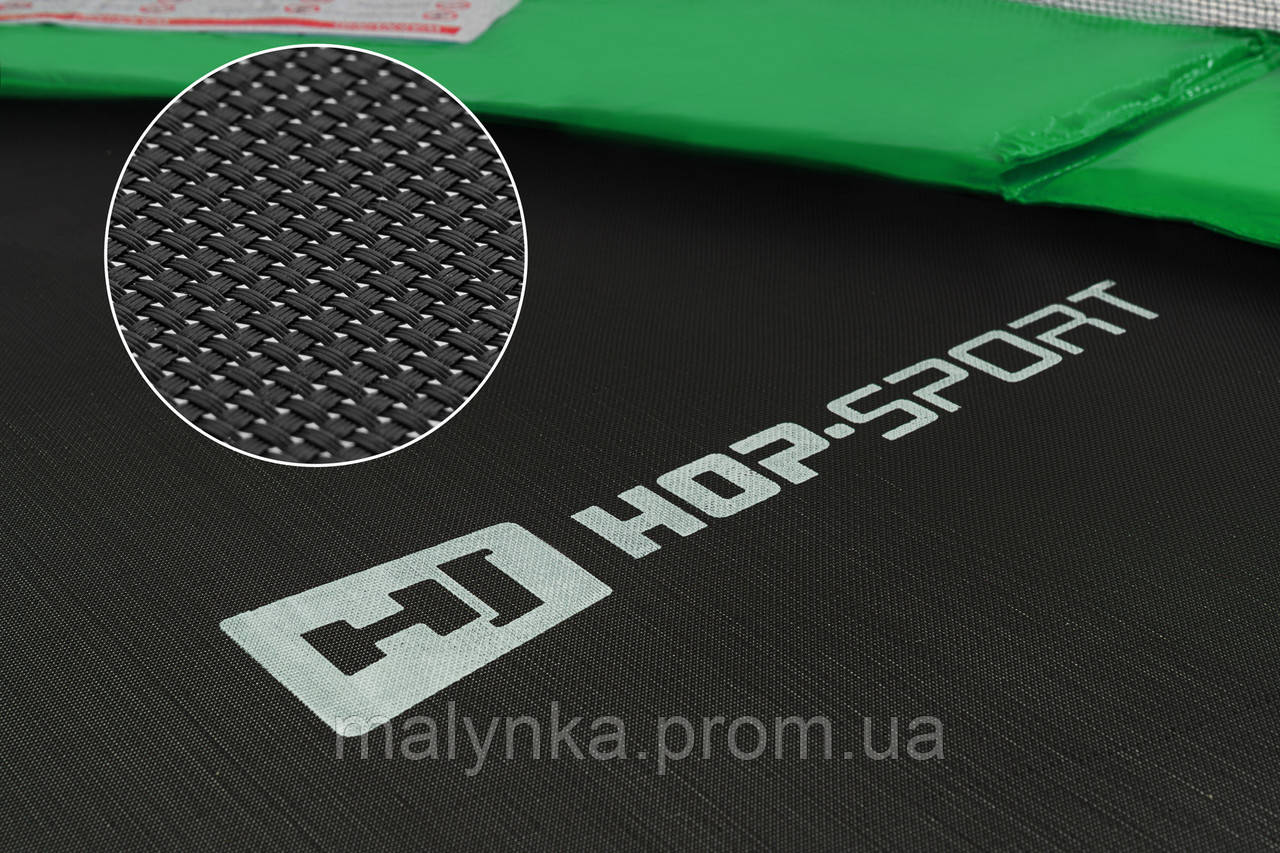 Батут Hop-Sport 12ft (366см) черно-зеленый с внутренней сеткой g - фото 3 - id-p2207658774