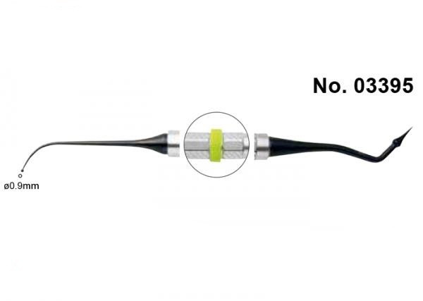 Гладилка TMDU2 #5 для композитів двостороння жовта ручка діаметр 0,9 мм, фото 1
