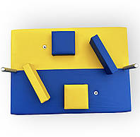 Стол для армрестлинга профессиональный Троян (желто-синий)