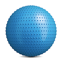 Фитбол массажный Hop-Sport 65см голубой + насос g