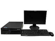 Б/в ПК+Монітор Lenovo ThinkCentre M58e SFF| Pentium E5700| 4GB RAM| 120GB SSD|+Lenovo ThinkVision D186| 19" 1366x768, фото 3