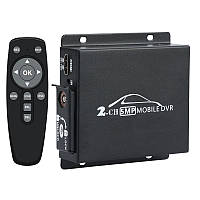 Мобильный AHD видеорегистратор на 2 камеры Pomiacam HD DVR для такси, автобусов, грузовиков, 5 Мп, Quad HD, SD