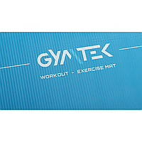 Коврик (мат) для фитнеса и йоги Gymtek NBR 1,5см голубой d
