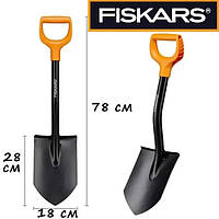 Сапёрная лопата Fiskars Solid 131417 штыковая 80см, Лопаты Fiskars саперка, Лопата саперная для ЗСУ MAY-61