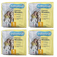 Дитячі одноразові підгузки Babylove Premium 1 newborn (2-5) кг 112 шт z118-2024