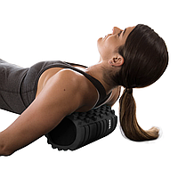 Масажний ролик для йоги та фітнесу York Fitness EVA 33,6 х 14,4см чорний g