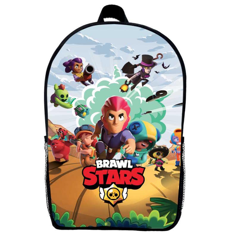Рюкзак Бравл Старс дитячий (Gear bag Brawl Stars mini 01) чорний, 29 х 21 х 9 см, фото 1