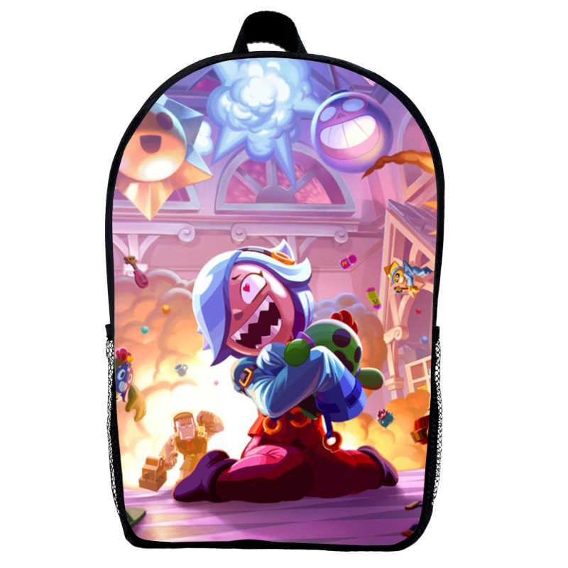 Рюкзак Бравл Старс Колетт дитячий (Gear bag Brawl Stars mini 06) чорний, 29 х 21 х 9 см, фото 1