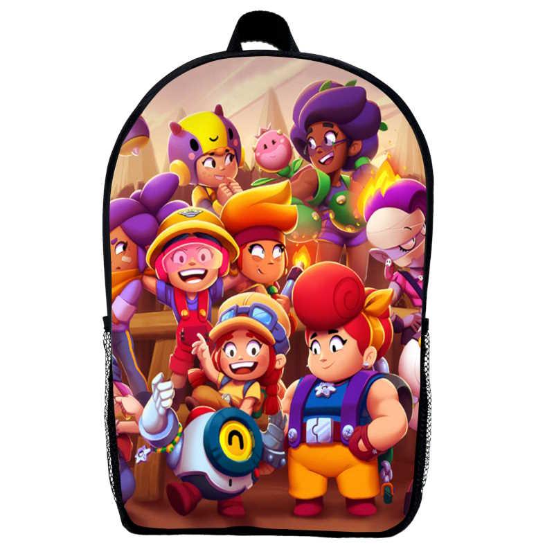 Рюкзак Бравл Старс дитячий (Gear bag Brawl Stars mini 015) чорний, 29 х 21 х 9 см, фото 1