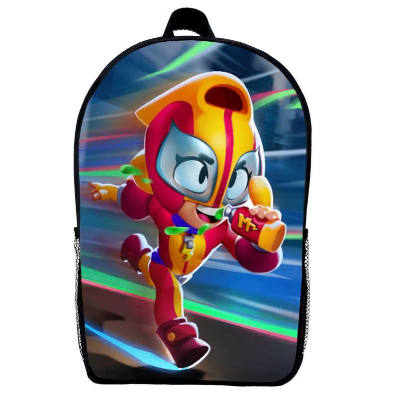 Рюкзак Бравл Старс Макс дитячий (Gear bag Brawl Stars mini 016) чорний, 29 х 21 х 9 см, фото 1