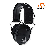 Активные наушники Walker's Razor Slim Patriot Original с патчами (Черный) SSA