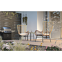 Набор садовой мебели Di Volio Sorrento стол и 2 стула бежевый/светло-серый d