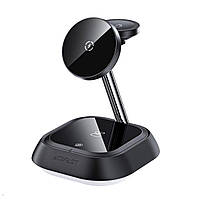 Бездротовий зарядний пристрій ACEFAST E16 desktop 3-in-1 wireless charging holder Gray