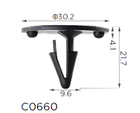 Крепление тепло-шумоизоляции капота Ford, Toyota, Honda, Mazda, Nissan, Suzuki, Mitsubishi (386553-S, 386553S,