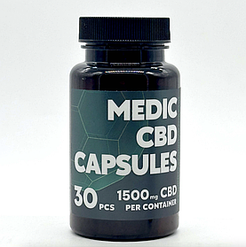 Капсули з КБД Medic Cbd Broad Spectrum 1500 мг 30 шт