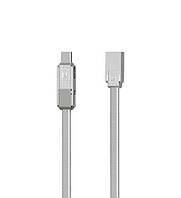 Combo 3-in-1 кабель Lightning/microUSB/Type-C USB, 1м silver Gplex RC-070th Remax 370102 g