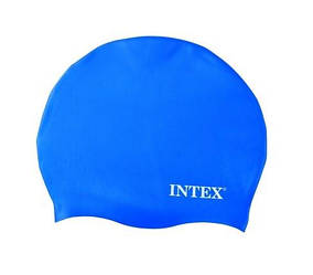 Intex 55991-blue — Шапочка для плавання, від 8 років. Блакитна