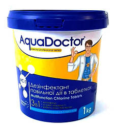 AquaDoctor MCT-1 (Вага 1 кг) Мультитабоб. (хлор, альгіцид, коагулянт)