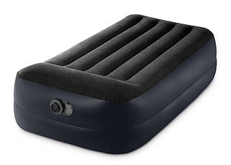 Intex 64122 (191 x 99 x 42 см) Надувне ліжко з вбудованим електронасосом