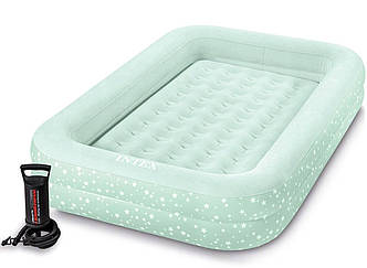 Intex 66810 (168 x 107 x 25 см) Надувне ліжко дитяче з бортиками та матрацом