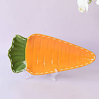 Блюдо керамическое Морковка 6797 2.6х11.4х24.3 см g