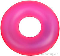 Intex 59262-pink (Диаметр 91см) Надувной круг неоновый. Розовый