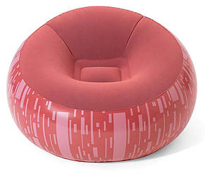 Bestway 75052-red (Висота 66 x Діаметр 112 см) Надувне крісло, червоне