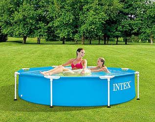 Intex 28205 (Діаметр 244 x Висота 51 см) Каркасний басейн Metal Frame Pool
