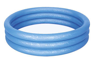 Bestway 51024-blue (Діаметр 102 x Висота 25 см) надувний дитячий басейн "Синій" 102x25см