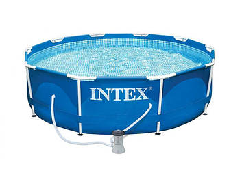 Intex 28202 (Діаметр 305 x Висота 76 см) Каркасний басейн Metal Frame Pool