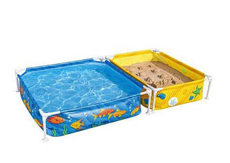 Bestway 561cf (213 x 122 x 30,5 см) каркасний дитячий басейн із пісочницею, 213х122х30,5 см