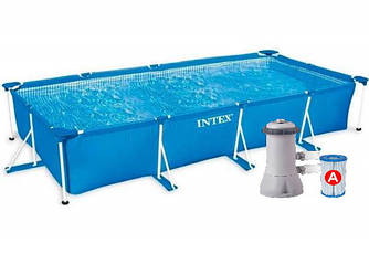 Intex 28274 (450 x 220 x 84 см) Каркасний басейн Rectangular Frame Pool