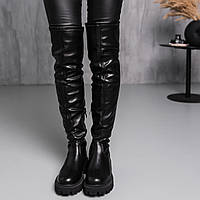 Ботфорты женские зимние Fashion Sleipnir 3886 38 размер 24,5 см Черный g