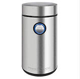 Кавомолка металева електрична з регулюванням ступеня помелу 150 Вт Profi Cook Подрібнювач кави, фото 2