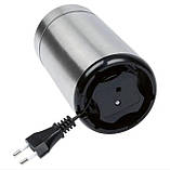 Кавомолка металева електрична з регулюванням ступеня помелу 150 Вт Profi Cook Подрібнювач кави, фото 3