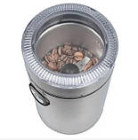 Кавомолка металева електрична з регулюванням ступеня помелу 150 Вт Profi Cook Подрібнювач кави, фото 5