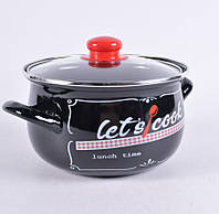 Каструля емальована Gusto Lets Cook GT-T-118-LCB 18 см 3.1 л g