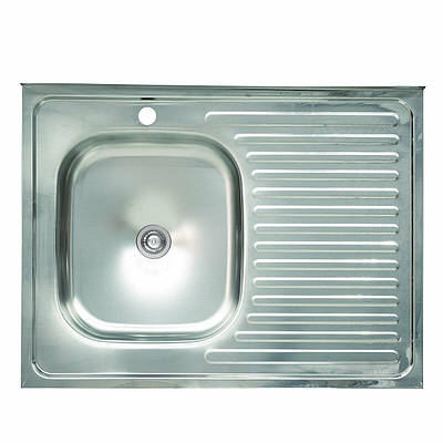 Мийка кухонна з нержавіючої сталі Platinum 8060 L (0,4/120 мм)