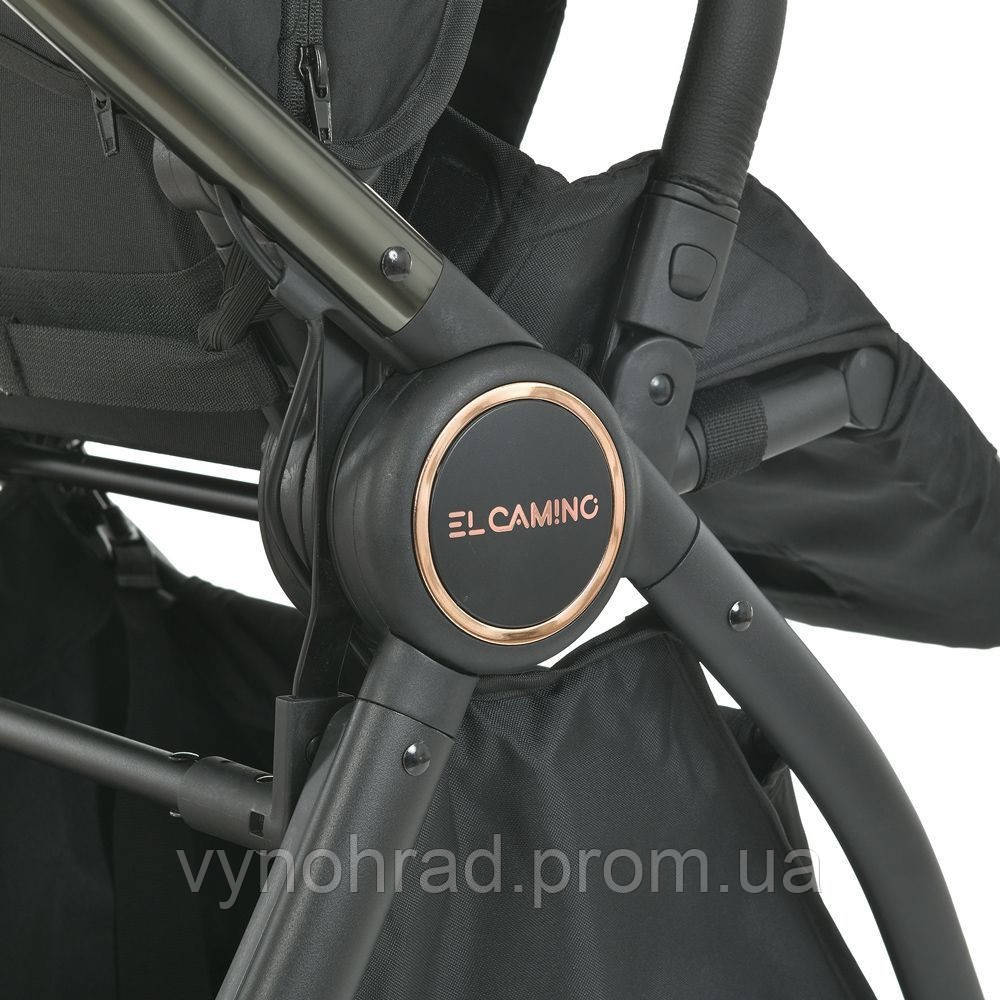Коляска прогулочная El Camino Versa Clover Black ME-1078-Clover-Black черная d - фото 8 - id-p2207792307