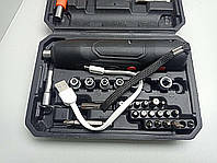 Аккумуляторные отвертки Б/У Отвертка аккумуляторная с насадками 37 предметов в кейсе Tuoye Tools