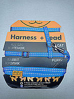 Б/У Шлейка для собаки/кота та повідець