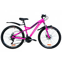 ТОП! Велосипед сталь 26 Formula ELECTRA AM DD рама-15» розовый (матовый) с крылом Pl 2024
