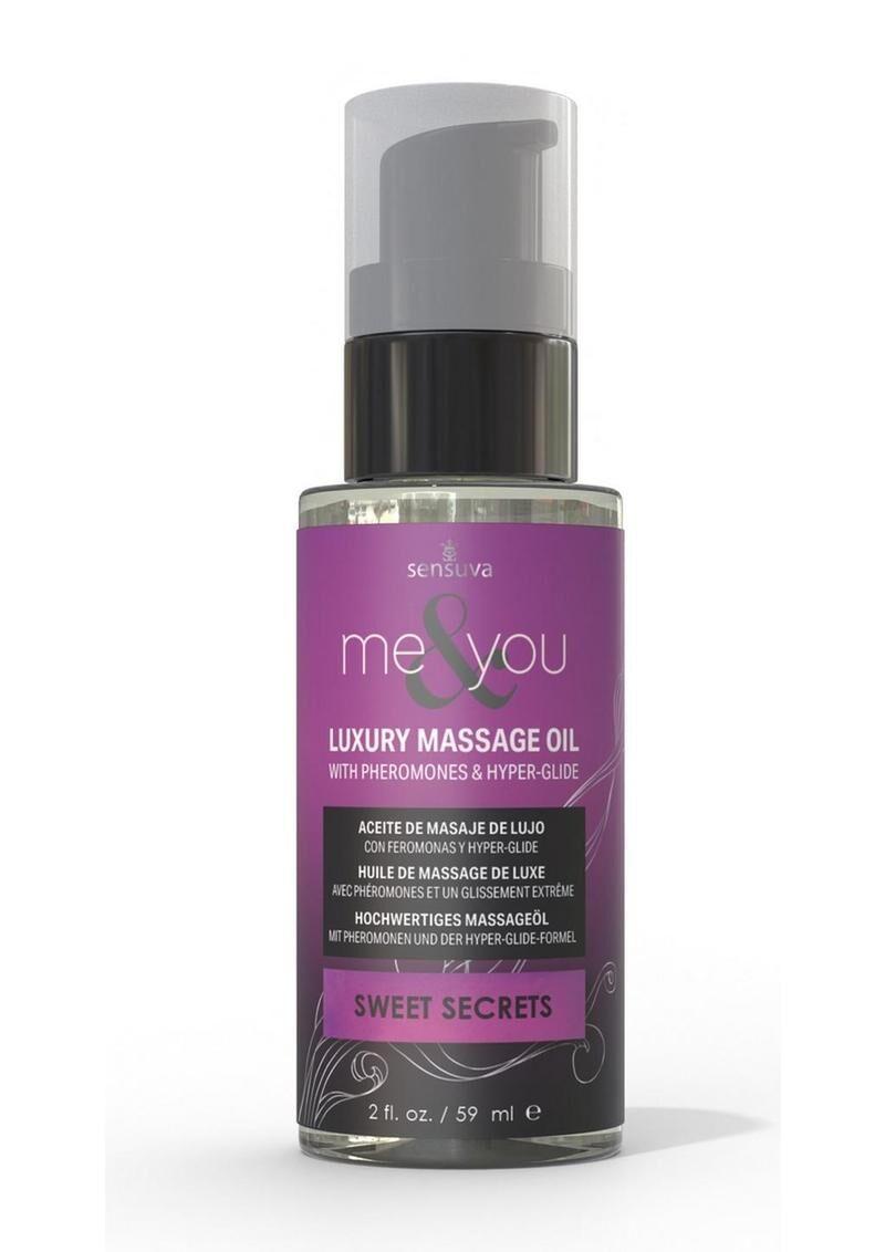 Масажна олія Sensuva Me&You - Sweet Secrets (Pomegranate, Fig, Coconut & Plumeria) 59 мл 18+